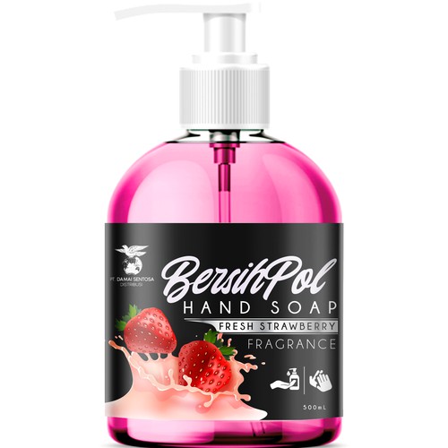 Luxurious label with the title 'Product label contest winner'