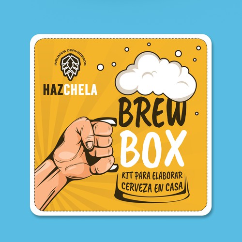 Box label with the title 'Brewbox'