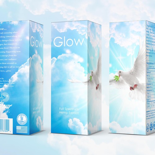 Cannabis packaging with the title 'Hemp Extract Box '