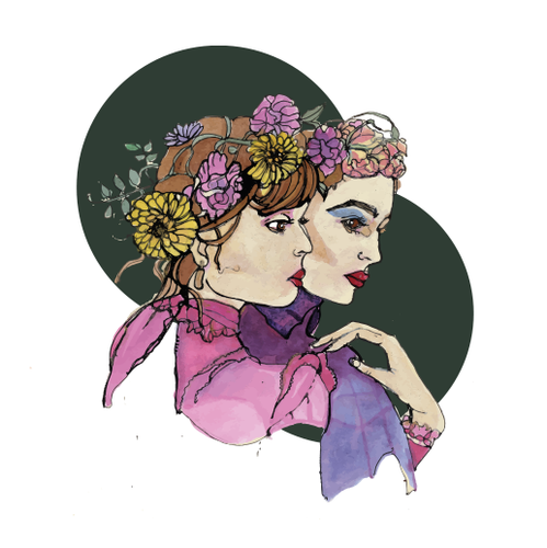 Art Nouveau design with the title 'Illustration'