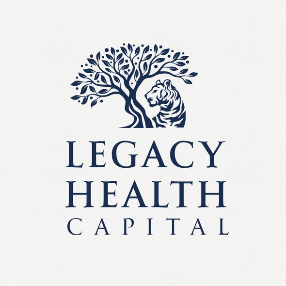 Legacy design with the title 'Tree an Tiger Logo For Legacy Health Capital'