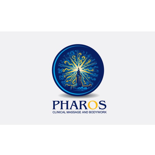 Arts logo with the title 'Pharos Logo Design'