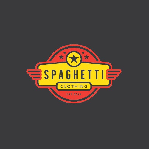 Dinner logo with the title 'Spaghetti Clothing'