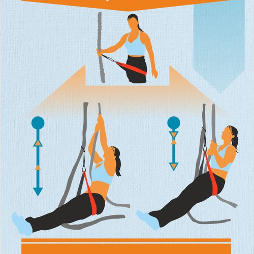 Fitness illustration with the title 'Exercise / Functional Training Infographic for Boston Gym'