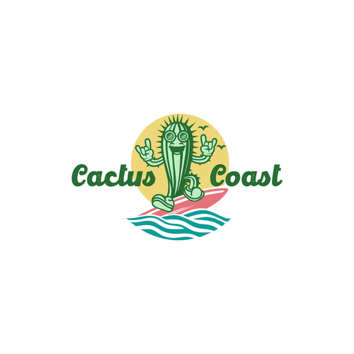 Cactus logo with the title 'Logo Cactus Coast'