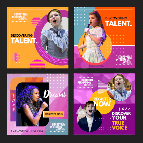 School design with the title 'Facebook Ad Concept '