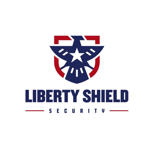 Liberty logo with the title 'Liberty Eagle Shield Logo'
