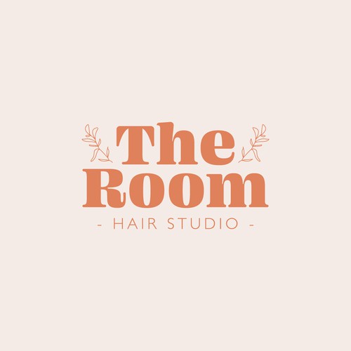 Stylist logo with the title 'The Room Hair Studio'