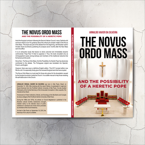 Church book cover with the title 'The Novus Ordo Mass: And the Possibility of a Heretic Pope'