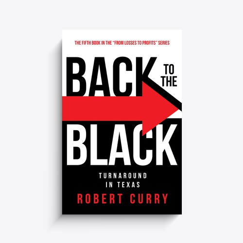 Typography book cover with the title 'Book Cover Design for "Back to the Black" Book'