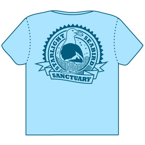 Environment t-shirt with the title 'Need quick design for shirt with bird graphic and text'