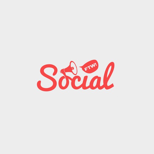 Grey brand with the title '"Social FTW"'