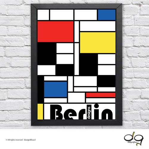 Bauhaus design with the title '99 Poster Design'