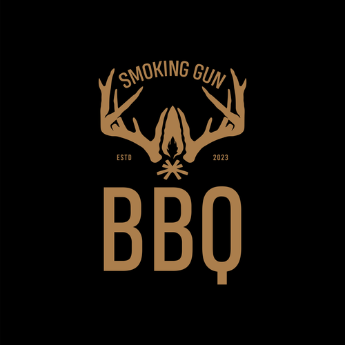 BBQ logo with the title 'BBQ Smoking Gun'