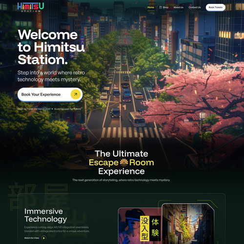 Event website with the title 'Event Website Design'