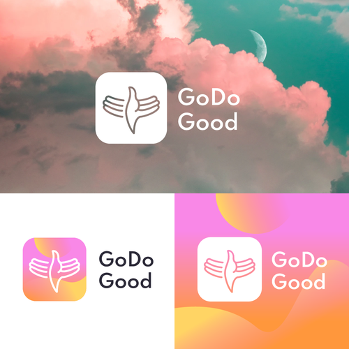 Dove design with the title 'Logo for app church'