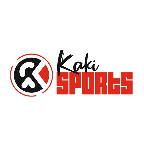 Symmetrical logo with the title 'Kaki Sports Logo '