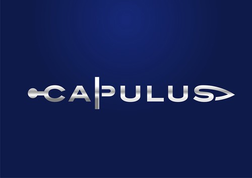 Chrome design with the title 'Capulus Logo: Simple, elegant, unique'