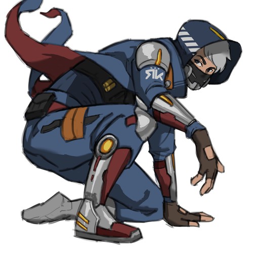 Card game design with the title 'renegade knight'