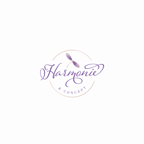 Dragonfly design with the title 'Harmonie & Concept'