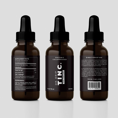 Pharmacy label with the title 'TINC.'