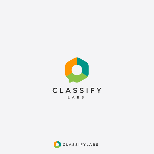 Hexagon logo with the title 'Classify Labs - Information service software'