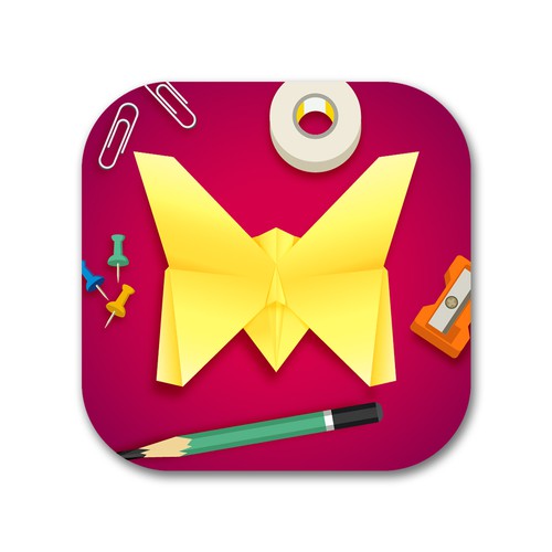 Origami design with the title 'Origami Apps'
