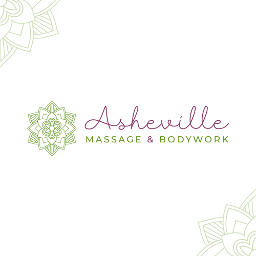 Flower logo with the title 'Mandala Inspired Logo Design for Massage Studio'