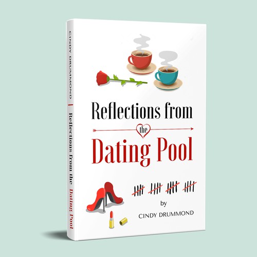 Date design with the title 'Eye-catching book cover that makes people want to read it'