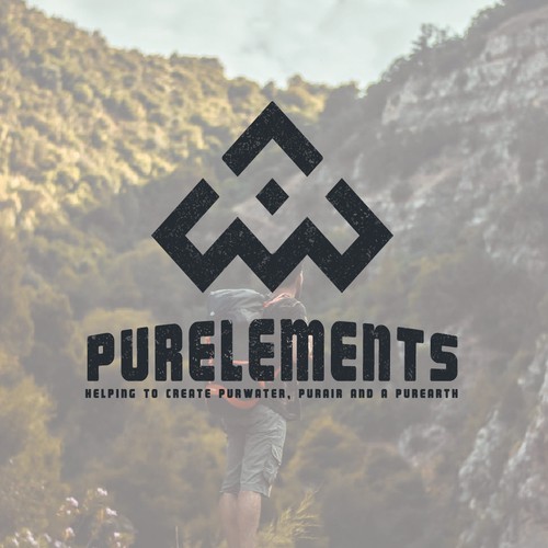 Climbing logo with the title 'mountain logo'