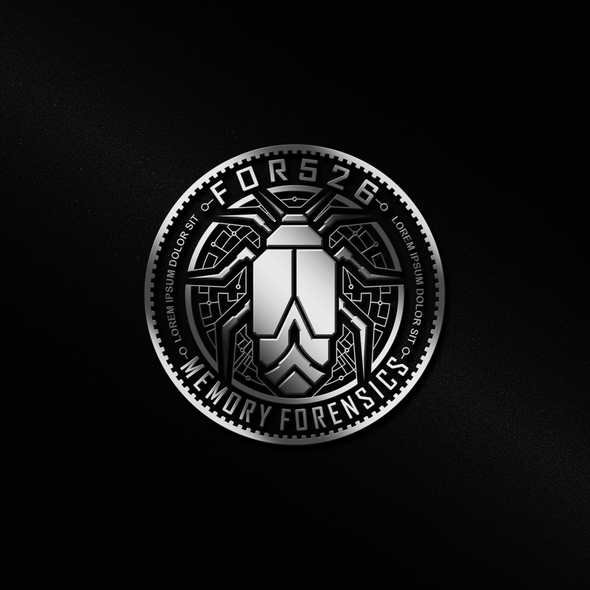 Circuit design with the title 'Logo design for For526 Memory Forensics.'