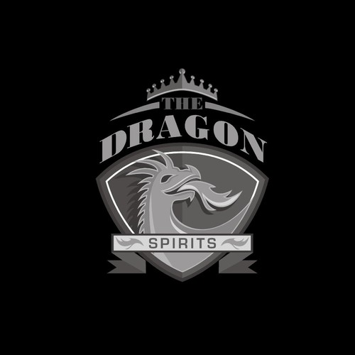 Coat of arms logo with the title 'The Dragon Spirits'