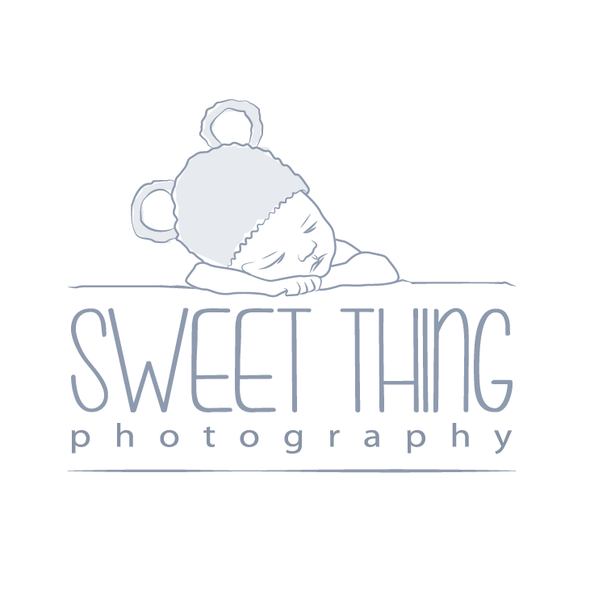 Newborn logo with the title 'newborn photography logo'