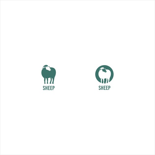 Sheep logo with the title 'sheep logo'