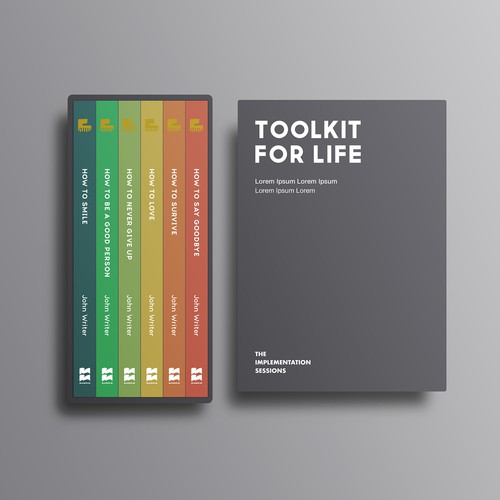 Book artwork with the title '6 Book Set Mock-up'