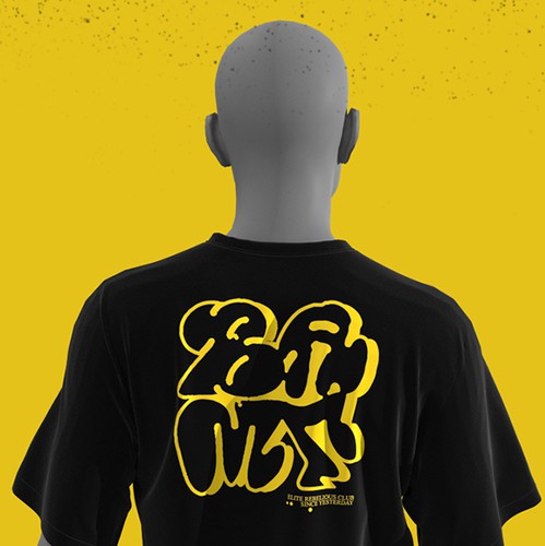 Graffiti t-shirt with the title 'T-shirt design'