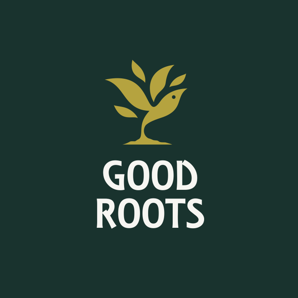 Organic logo with the title 'GOOD ROOTS'