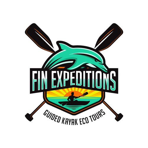 Fin design with the title 'Fin Expeditions'