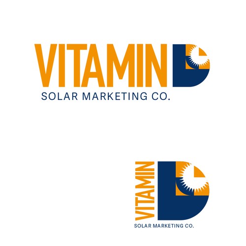 Solar company logo with the title 'Vitamin D - Solar Marketing Company'