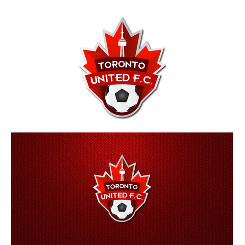 Canadian logo with the title 'Soccer Sports Club Logo'