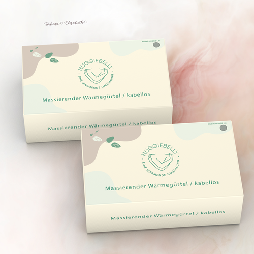Wellness packaging with the title 'Boxdesign for health product'