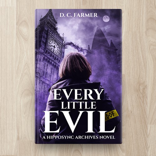 Purple book cover with the title 'Every Little Evil'