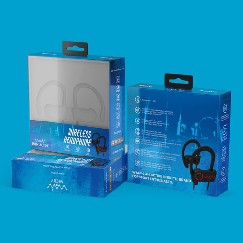 Winning design with the title 'Lifestyle sports audio brand needs a packaging redesign'