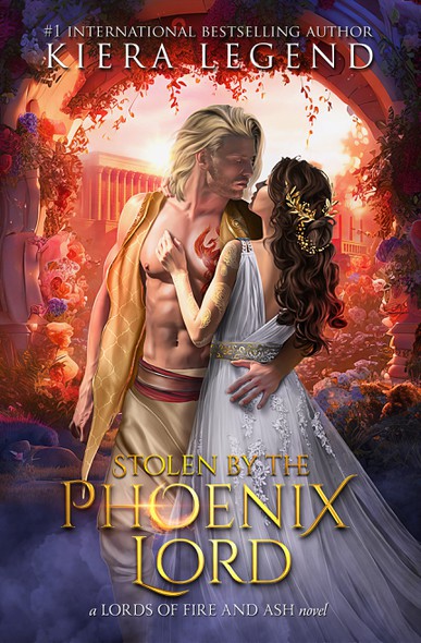 Book cover with the title 'Stolen by the Phoenix Lord'