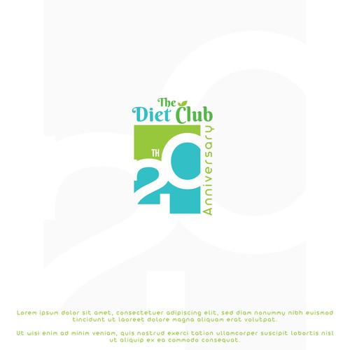Diet logo with the title '20th Anniversary of Diet Club Friends'