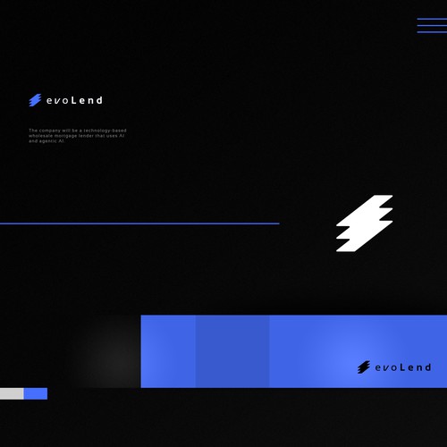 Dark logo with the title 'evoLend'