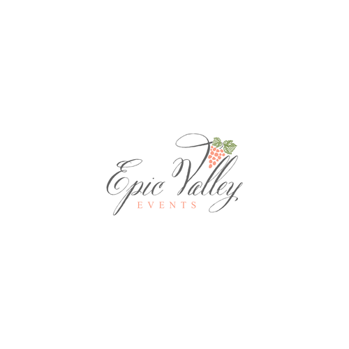 Event brand with the title 'Wedding service company concept'