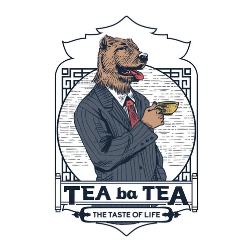 Chinese design with the title 'Logo design for Tea ba Tea'