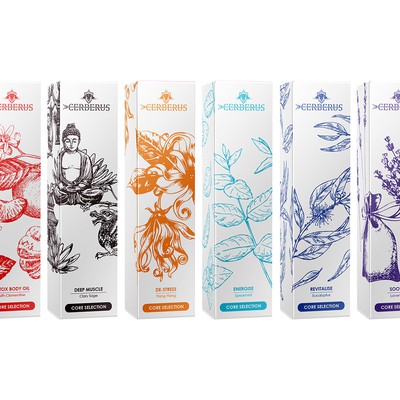 body oil packaging design