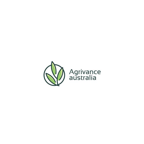 Agriculture brand with the title 'Landscaping logo'